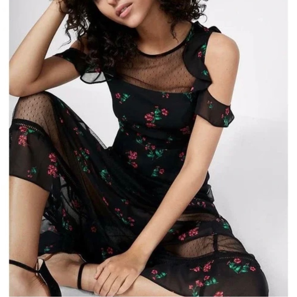 EXPRESS- Beautiful mesh maxi dress